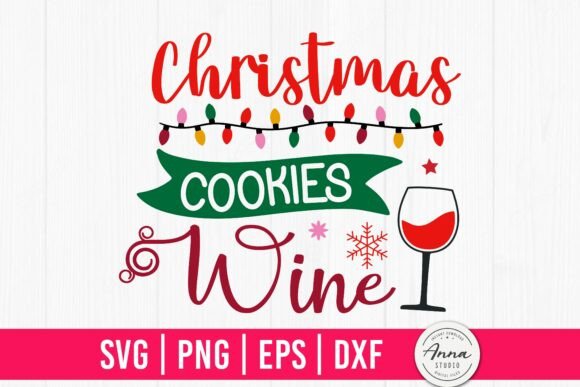 A Craftsperson's Review of Christmas Cookies & Wine Graphics