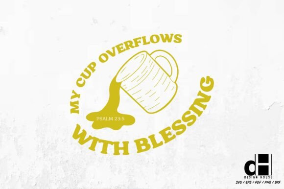 A Hand-Drawn Cup Overflows SVG for Authentic Brand Graphics