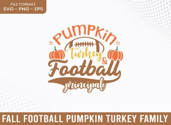 Autumn Vibes: A Football & Pumpkin SVG for Crafts & Graphics