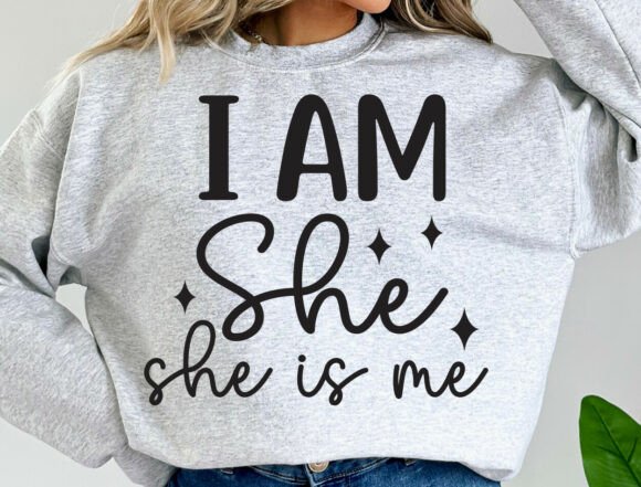 I Am She She is Me SVG: A Graphic Design Asset for Crafts