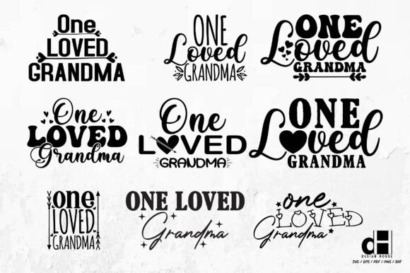 One Loved Grandma SVG: A Creative Graphics Asset for Crafts