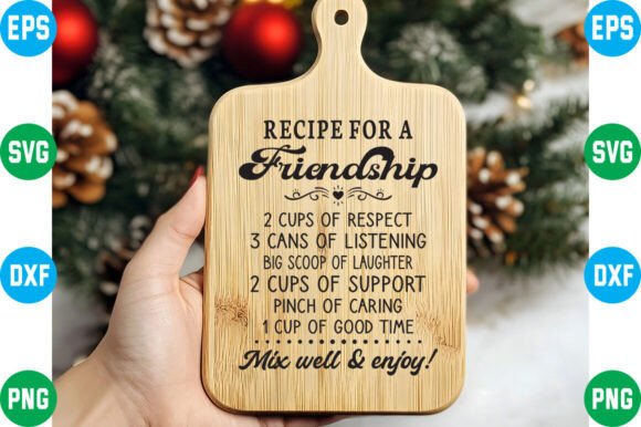 Recipe for a Friendship SVG: A Charming Embroidery Design
