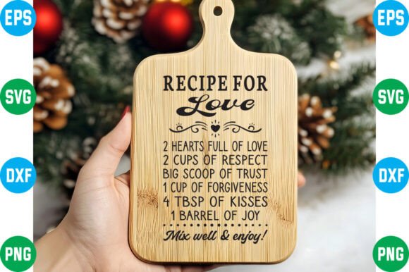 Recipe for Love SVG: A Charming Addition to Graphics and Crafts