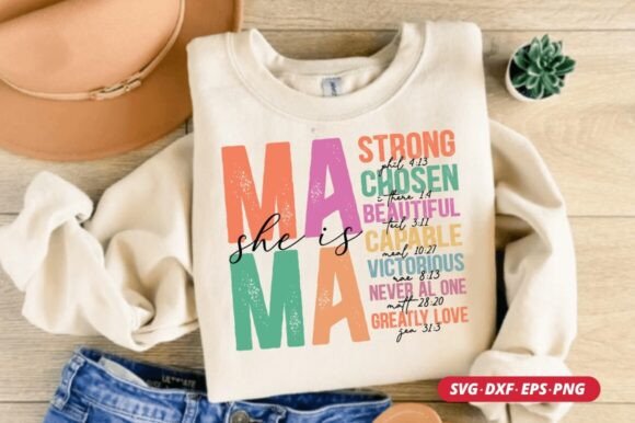 She is Mama Strong Capable Svg: A Versatile Graphics Asset for Crafts