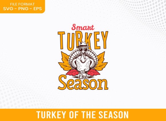 Smart Turkey Fall SVG Graphics for Seasonal Crafts