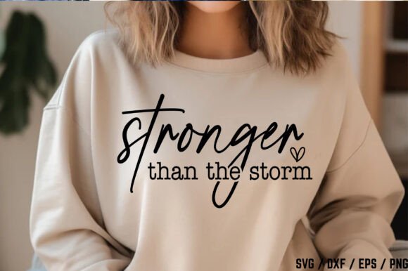 Stronger Than the Storm: A Motivational Graphics Asset for Crafts