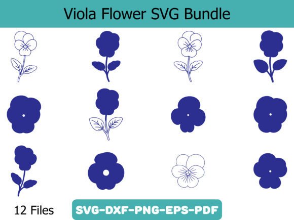 Viola Flower SVG Bundle: A Versatile Design Choice